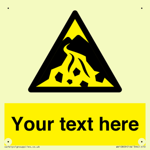 Custom Warning: Debris flow zone